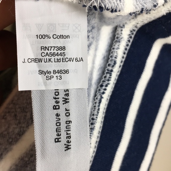 COPY - J. Crew Fleece Navy Nautical Colorblock Popover - Picture 6 of 6